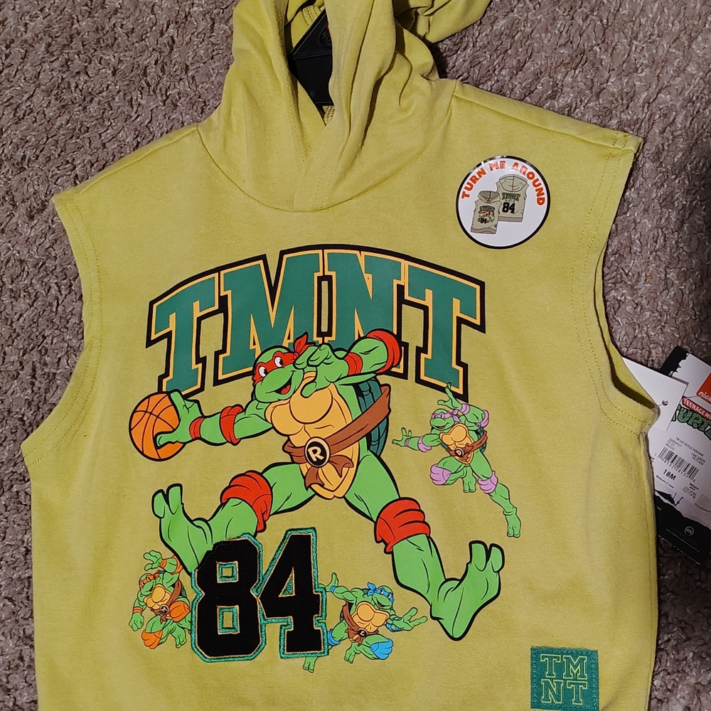 Nickelodeon TMNT Yellow Sleeveless Hoodie